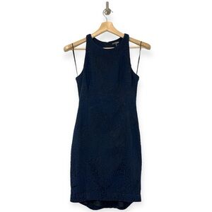 Intermix Maleyna Black Blue Italian Fabric Dress Size Medium M